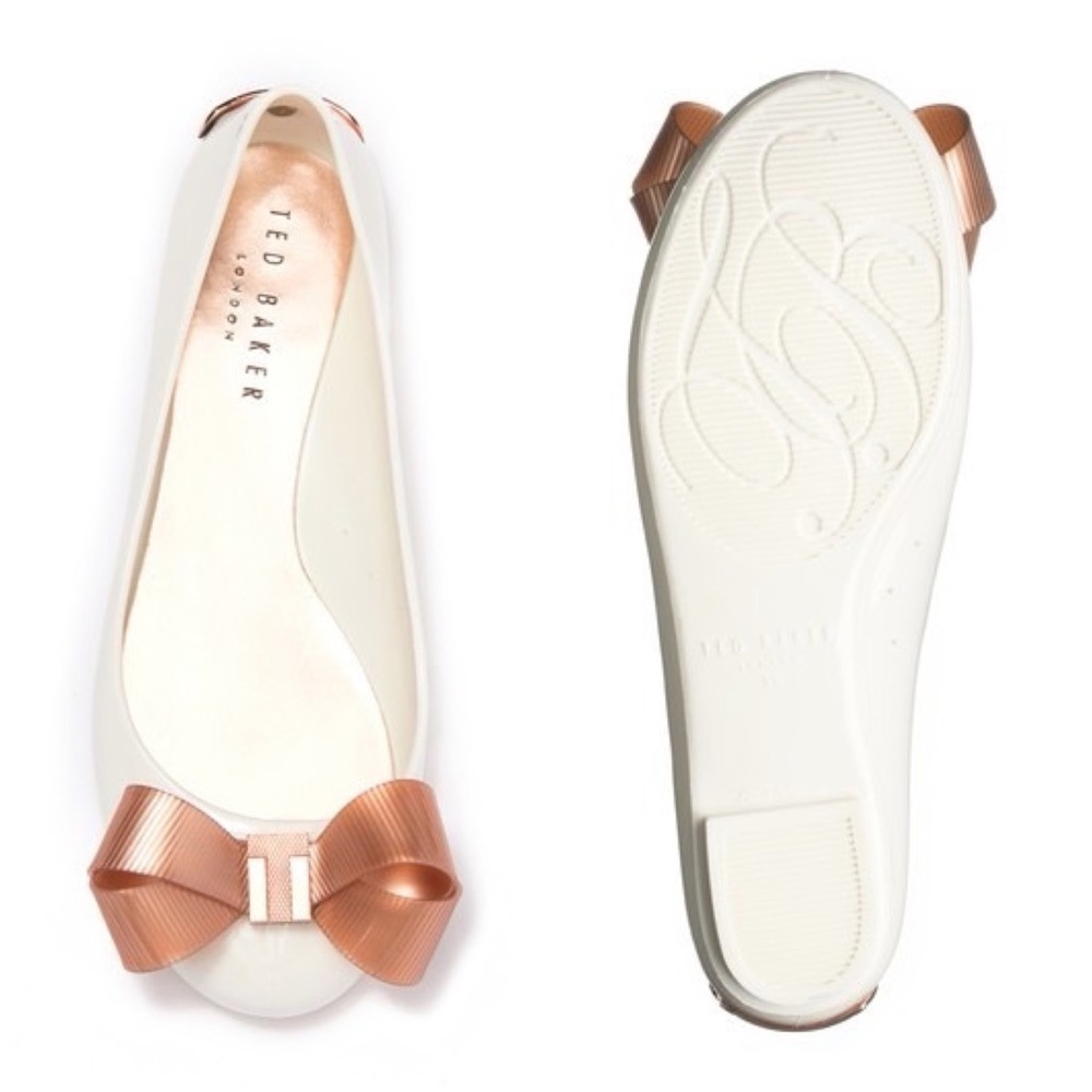 Ted Baker London Larmiar Bow Jelly Flats ⭐️